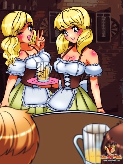 keira-cd:  Now those are the perfect milk maids, or beer maids, or whatever you call them   Very sex-positive.