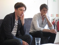 barney-sumner:  Our beloved fringe twins, Bernie and Brett (this lovely picture comes from the subscription email) 