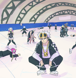 gearstation: AU where everything is the same except po town has an ice rink rofl XD