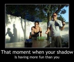 Haha, god damn the lucky shadow.