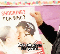 landoflesbians:  When he questions the poster, the look on the woman’s face breaks my heart. It’s so nice to see that sigh of relief when she smiles :) 