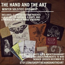 bloodyqueefs:  graciecurriertait:  Hey friends! I’ve decided to do a lil giveaway in honor of the fast-approaching winter solstice! Repost this photo with @thegraciefragments and #winterhandart to win! 💗  @thegraciefragments  #winterhandart  