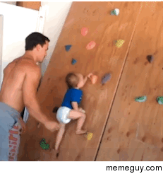 goldr0ger:  lordflacko91:  truhovixxx:  memeguy-com:  This Kid Is Going Places  Me as a father.  ^^ same  god damn baby assassin. He’s probably gonna be doing parkour at like 4 and become a marine by 9  