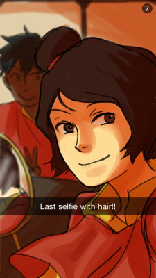 beroberos:  Welp I lied, here are the last of book 3’s snapchats. Jinora has the spotlight in the final set, congrats on your tattoos, babe :)
