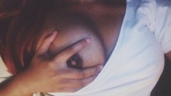 dinksworld:This is my super cute nipple piercing, I hope you