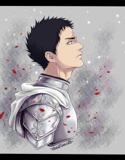 hanatsuki89:  “Somebody tell me, how did it come to this?” (”Maps”- Falling up) Credits to um-mmma for the design of Iwa’s armor. Their Iwaoi fanarts are wonderful. Hope you don’t mind me carrying on your Iwa’s legacy ^^Also, from this series:Kuroken
