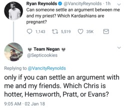 marvel-is-ruining-my-life: Ryan Reynolds is officially my favorite person 