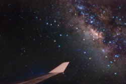 jtotheizzoe:  Aerial Astronomy The Milky Way, captured at 33,000 feet by Alessandro Merga through the window of a 747 on a transatlantic flight from New York to London. That’s an impressive piece of #starporn. Of course, it’s got nothing on this amazing
