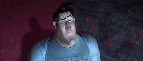 peachdoxie: This gif contains what is probably my favorite background detail of Megamind. Megamind has just ordered Metroman’s death after trapping him in the copper dome. Of course, since it’s Megamind, it doesn’t work, and Metroman just stares