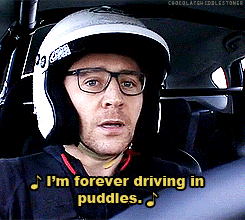 chocolatehiddlestoner:   Tom   Puddles   I find it cute how Tom says ‘Puddles.’ He does this cute thing with his mouth when he says it. 