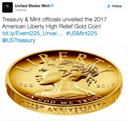 the-movemnt:  US Mint and Treasury announce a black woman with braids will be Lady Liberty on new currency Lady Liberty is a black woman. The U.S. Mint and Treasury is celebrating its 225th anniversary and unveiled on a new 贄 coin on Thursday. It’s