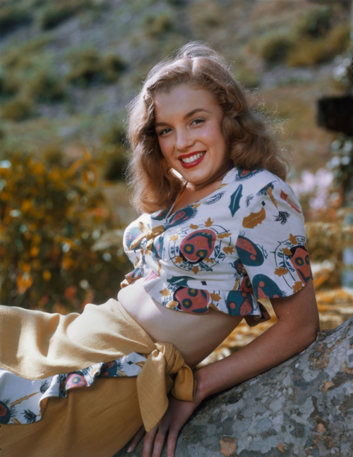 ohyeahpop:  Marilyn Monroe then known as Norma Jeane Mortenson poses for a portrait in 1946 in Los Angeles - Photo by Richard C. Miller