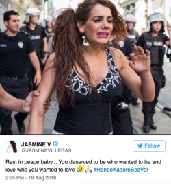 micdotcom:  Trans rights activist Hande Kader was raped and burned to death in Turkey In Turkey, the LGBTQ community is mourning the loss of transgender rights activist and sex worker Hande Kader. Kader’s body was found raped and brutally burned on