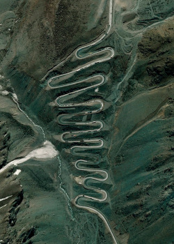 Dailyoverview:  Los Caracoles Pass, Or The Snails Pass, Is A Twisting Mountain Road