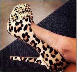 shoespie-official:  Sexy Leopard Suede Round