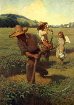 agrarianrhythm:  The Scythers by NC Wyeth 