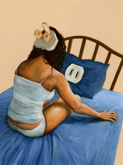 thyartismordor:  amifunnyyetor:  suitsandorcleavage:  condoleezza-ricearoni:  pie-sandwich:  Insomnia  whoa  I’m bothered by how the outlet and plug don’t match  thats the point of the piece. she has insomnia so she cant “plug in” to sleeping. 