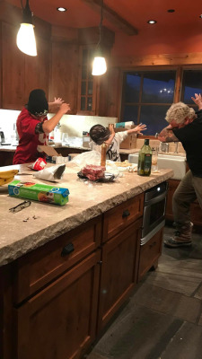 rasec-wizzlbang:  0rganasolo: guy fieri dabbing with his sons?????? though neither blessed nor cursed, this image holds a tremendous amount of power, it cannot fall into the wrong hands 
