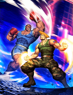 Street Fighter Unlimited 2 cover - Guile vs Balrog by GENZOMAN 