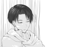 fumuko:  emylisis:  fumuko:  Yup, more Ereri for tigerpawsandbunnyfeet~ I Hope you feel better soon bby! (;w; )  I THOUGHT HE WAS LIKE SNEAKING UP ON HIM SLEEPING NO  WAT, no… Eren really is just sneaking up on a sleeping Levi tho xD Levi’s brows