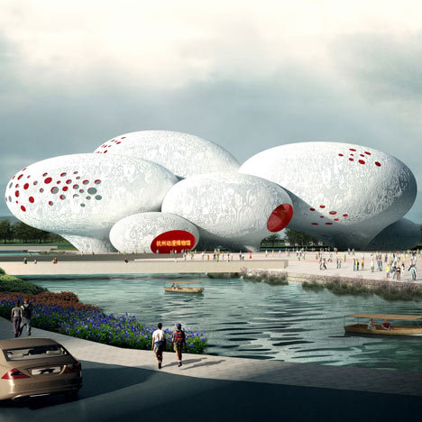 Comic and Animation Museum by MVRDV, winner of a design competition in Hangzhou, China.
