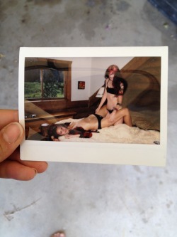 junestpaul:  I will trade this super awesome one of a kind instax of camdamage and I wearing nymphoninjas panties (shot at the artists retreat in Colorado) for a great hotel in Boise ID so I can have some introvert/ down time tonight as I continue my