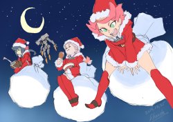 as-warm-as-choco: Merry Christmas by LWA animator Shuhei Handa (半田修平) ! HNNNNNG Amanda.