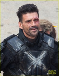 superherofeed:  Frank Grillo unmasked as Crossbones on ‘Captain America: Civil War’ set!!!