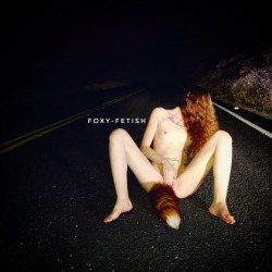 foxy-fetish:  A fox in the headlights 😘   Foxy-Fetish.tumblr.com