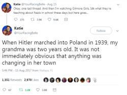 thecheshirecass: I saw this thread on Twitter and it’s haunting. I just want to tell this story to every single person talking about “both sides are just as bad.”