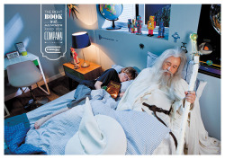 beamkatanachronicles:  jumpingjacktrash:  helloyoucreatives:  You are never alone with a good book. This charming campaign is from Grey Tel Aviv. Via Taxi   no wonder my room is always a mess. i’ve got whole armies camping in here while i sleep.  #gandalf