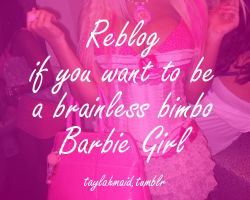 bibrainlessbimbo:  #Bimbo #Brainless #Slut   It&rsquo;s all I ever want to be teehee; -)