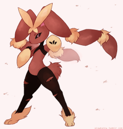 playbunny:  Nintendo answered my prayers for a Mega Lopunny and gave me more than I’ve ever hoped for; I definitely had to draw it ♡ 