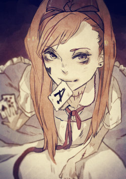 blackrockkitty:  anime girl | Tumblr on We Heart It. http://weheartit.com/entry/60037178/via/NaoKaii  In the process of drawing.