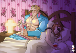 giganuramaki:  Finally ! A Dream Daddy fanart ! D: Little Joseph enjoying some time with himself.I’d like to draw Robert too, if I can find the time. And I have no idea why but Craig is growing to be my favorite daddy of the bunch, even if he was #3/#4