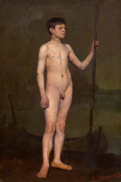 Alexander Novoskoltsev: Mozo con remo (1875)