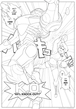 brekkist:  Keppok and I just finished page 1 inks of our first patreon-funded work, a small, Smash-themed short in honor of this weekend’s release!  (It’s genderswappad Little Mac x Samus, yeeeahhhhh)  Noill will be adding colors too, so don’t