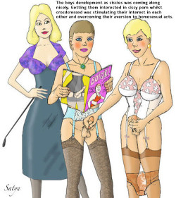 bettys-sissy:  Getting them interested in sissy porn…