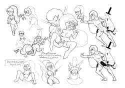 diablofunk:First NSFW sketches I’m putting up. Kind of nervous about it, but whatever. 
