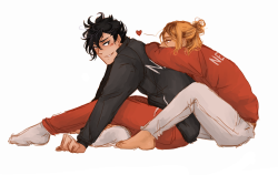 panoramanda:  ANOTHER KUROKEN PICTURE~~~Kenma is quickly rising to my top 3 fave characters. He is adorbs. Everyone is always drawing Kuroo as an arrogant bastard, which may be sexy and all but i like his true dorky self more ;-; 