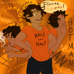 bbanditt:  headcanon where Leo gets a copy of Avatar: The Last Airbender and starts saying “Flameo, hotman!” constantly. Percy cracks first. this was much funnier at 3am when I thought of it