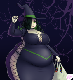 stuffed-deluxe:  Better-with-Salt - Return of the Witch “  The witch is back!… With some costume changes to adjust for the year’s difference…  “ Happy Halloween peeps! 