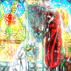 I just wanted to draw stain glass windows ;A; of course its SRC like I draw anything else now