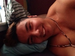 Just woke up in the boyfriend&rsquo;s bed. I love him so much. :))