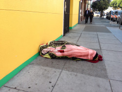 cappstreetcrap:  Homeless Man in SF Mission District… - Imgur (20th Street, it appears) 