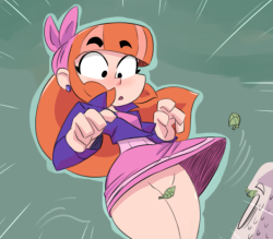 grimphantom2: ninsegado91:  amanwithnoporns: a hack colour job on teodora Some breeze huh?  That’s what happens when you don’t wear any underwear, Teodora XD 