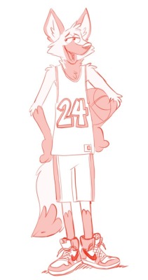 toobusybeinfat:Maned wolves would make pretty great basketball players. Been doodling this guy a lot recently. Thinking of naming him Russell. 🏀