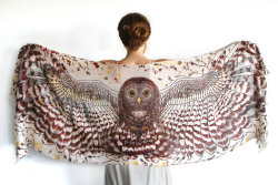 lesstalkmoreillustration: Angel Wings Scarves By Shovava On Etsy *More Things &amp; Stuff   I have one of these, earth tones. 