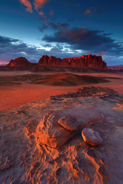 fr0zenwave-deactivated20150420:    Wadi Rum Sunset by James Appleto on 500px.               