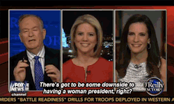 lala-loki-licious:  mediaite:  Bill O’Reilly stumps his female guests with one simple question.  Best 